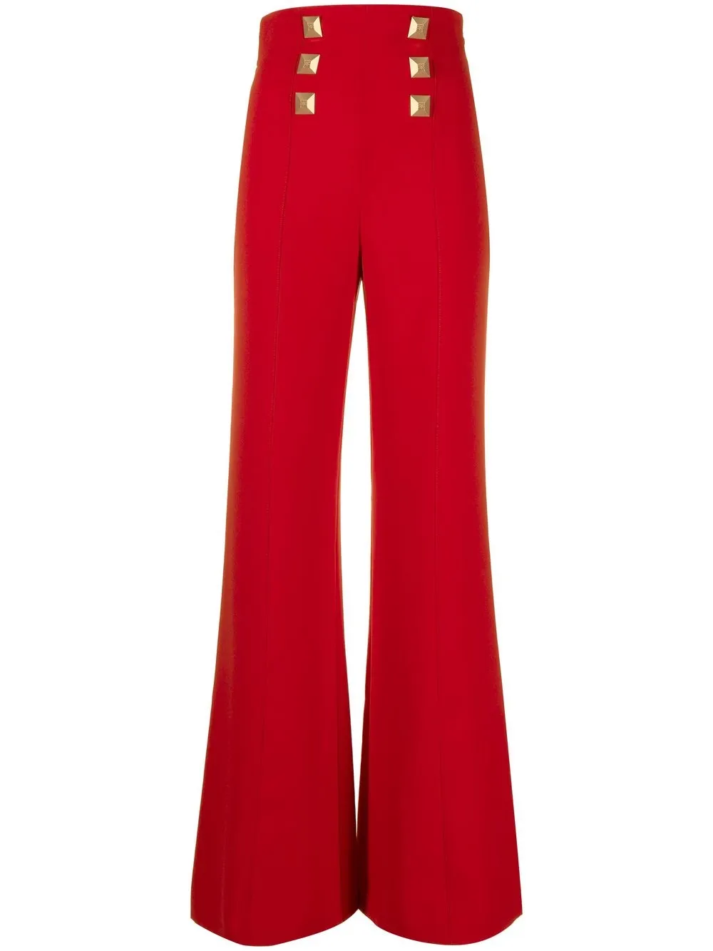 

Elisabetta Franchi pantalones de vestir con tiro alto - Rojo