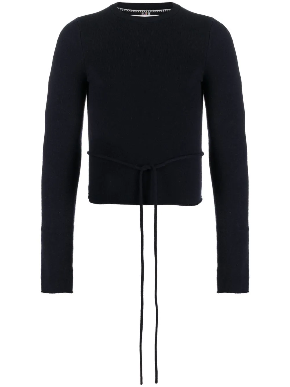 

extreme cashmere tied-waistband detail knit jumper - Blue
