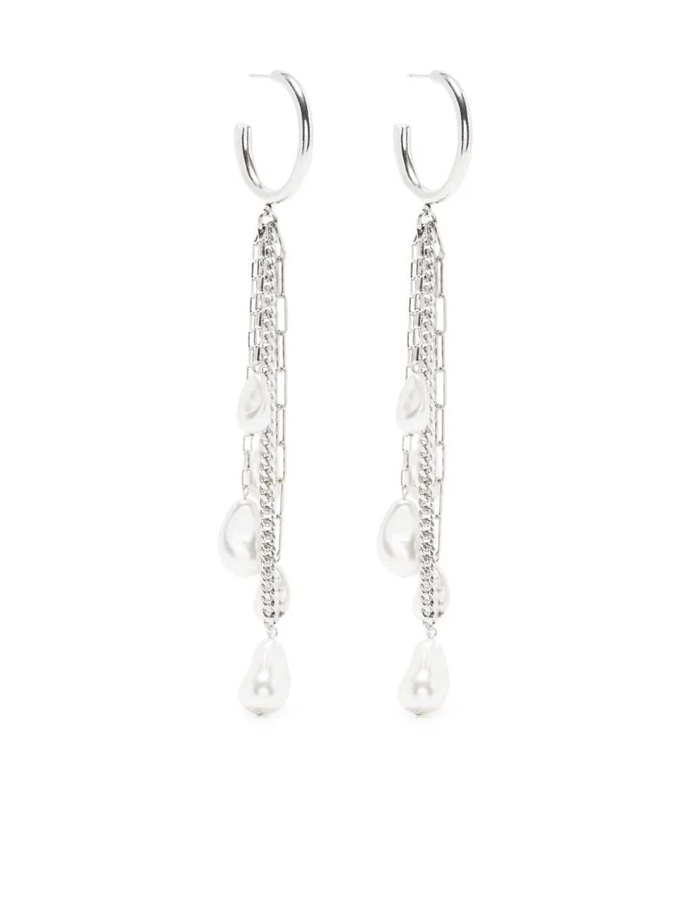 

Isabel Marant faux pearl-embellished earrings - Silver