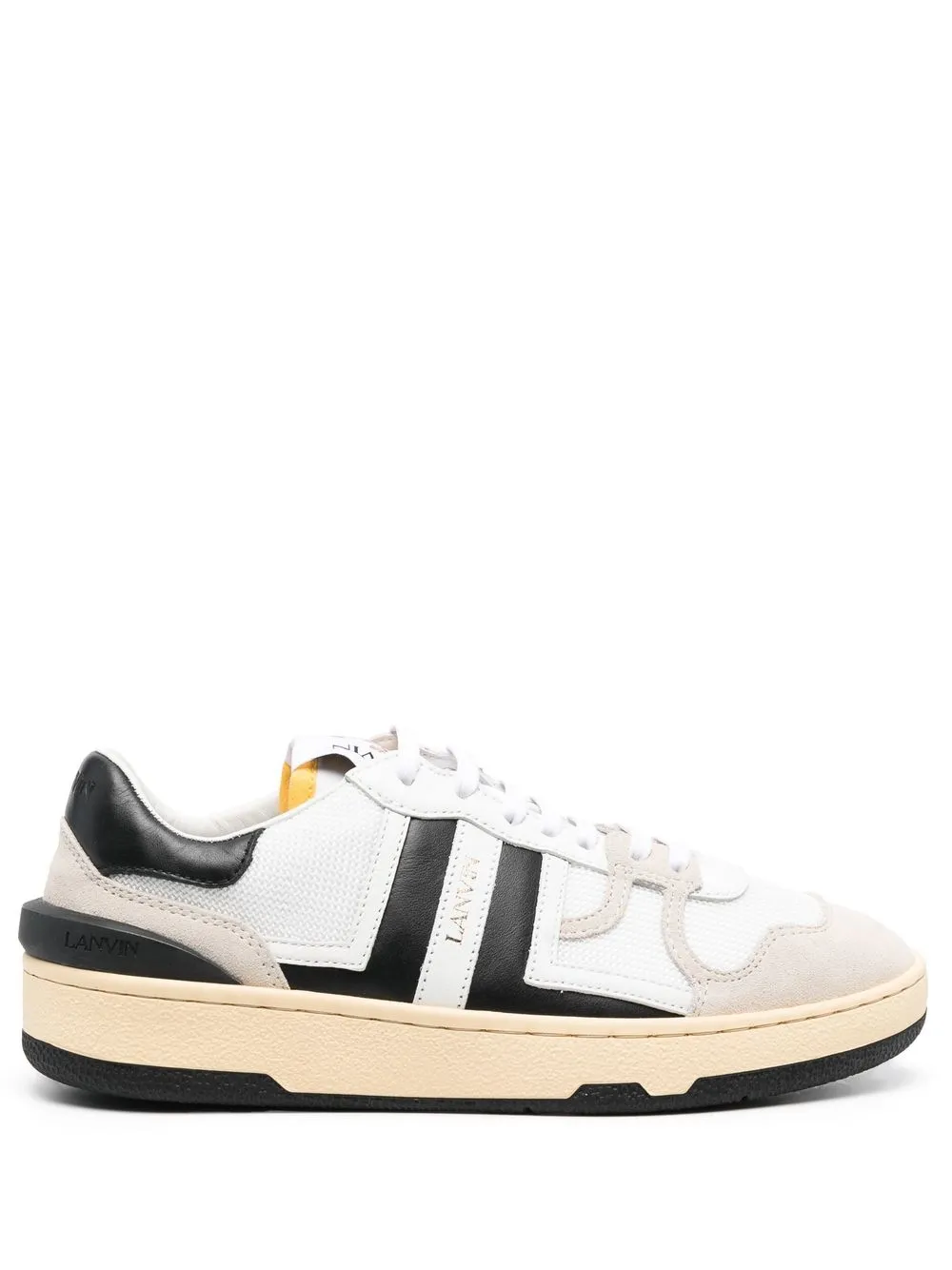 

Lanvin tenis bajos con logo - Negro