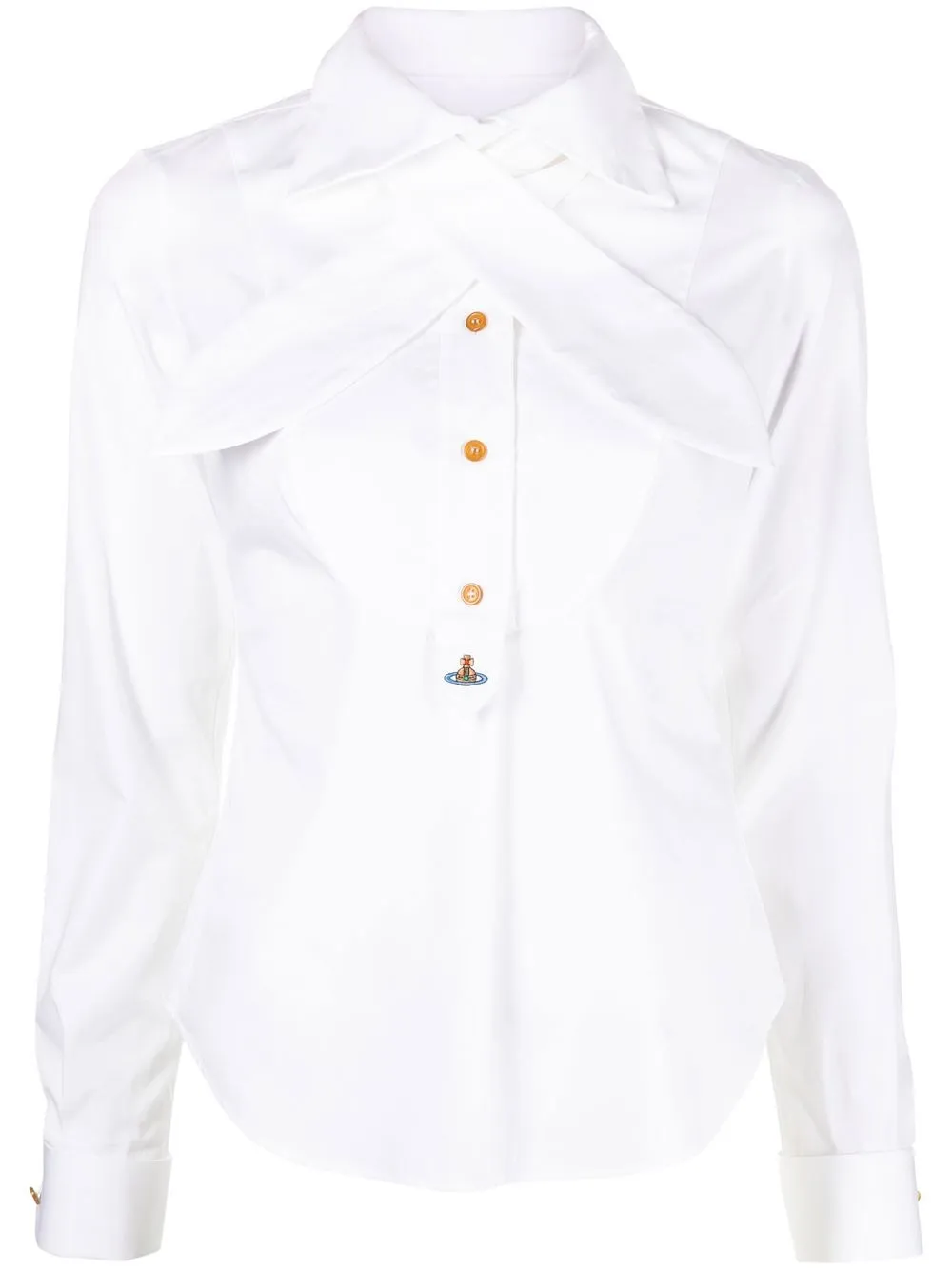 

Vivienne Westwood camisa con detalle de moño - Blanco