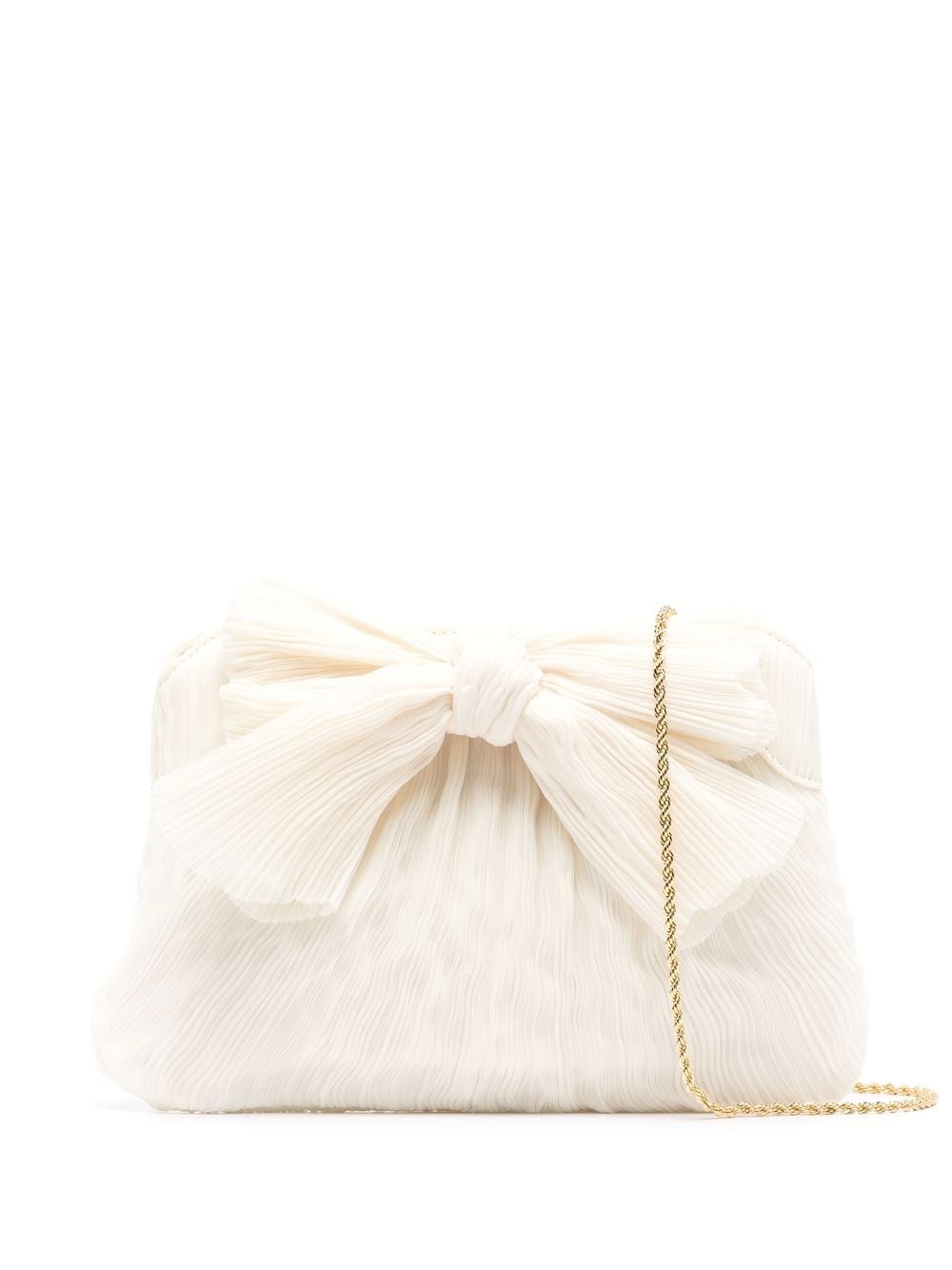 Loeffler Randall Rayne Bow-detail Clutch Bag In White