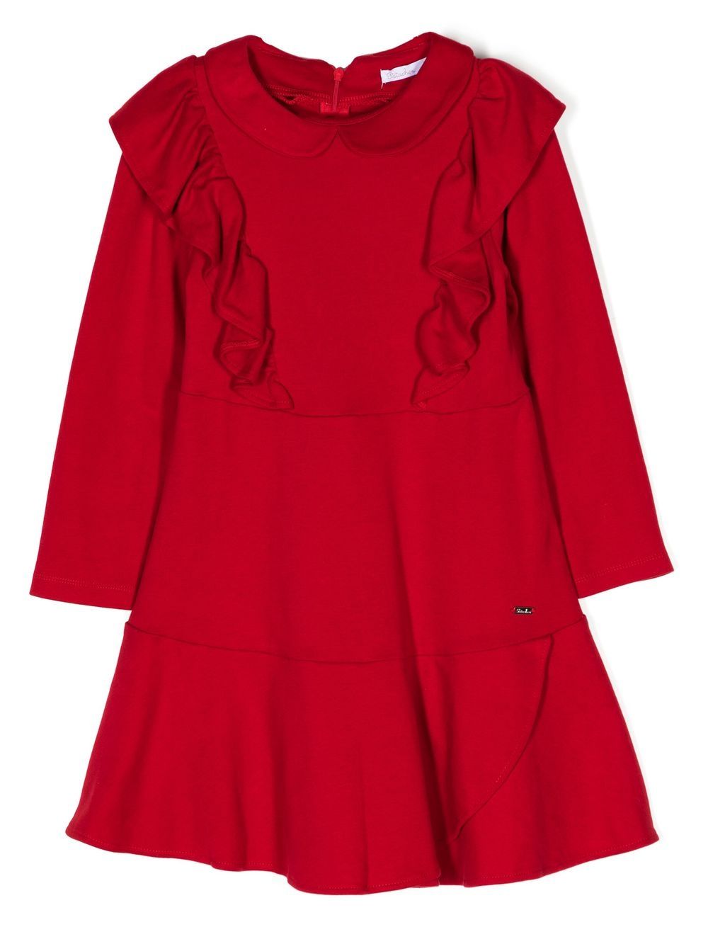 Patachou Kids' Ruffle-detail Mini Dress In Red