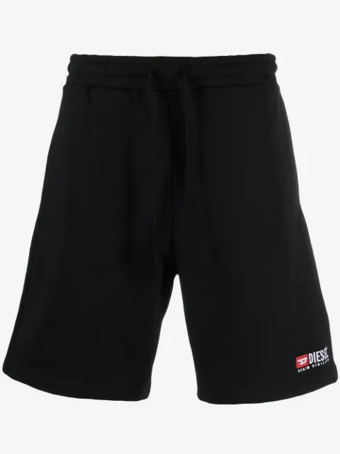 Diesel P-Crown-Div logo-embroidered track shorts