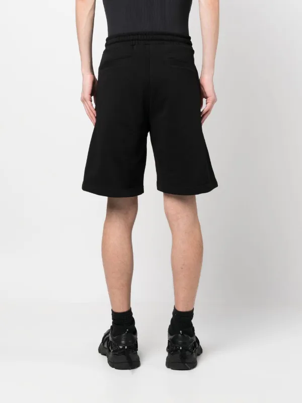 Diesel P-Crown-Div logo-embroidered Track Shorts | Black
