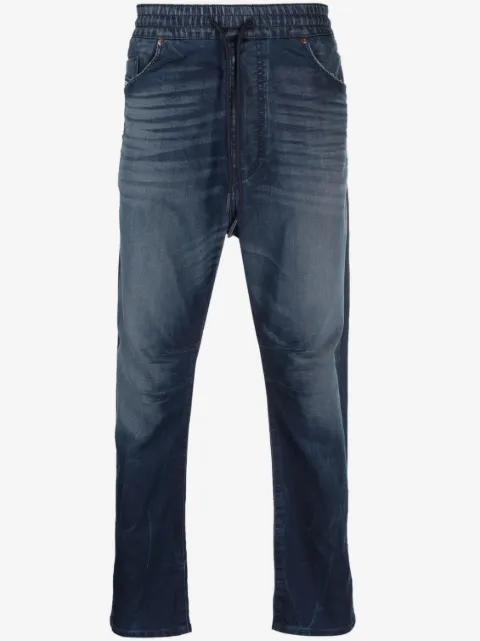 Diesel drop-crotch tapered jeans