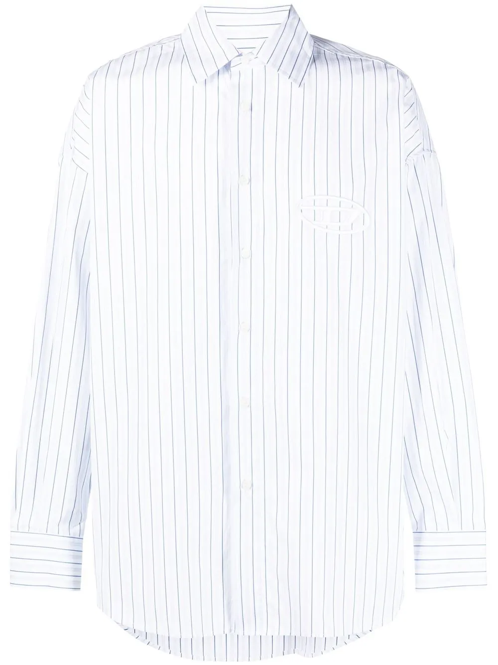 

Diesel striped long-sleeved shirt - White