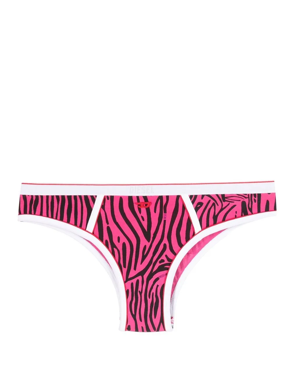 image 1 of diesel 斑马纹刺绣logo三角内裤