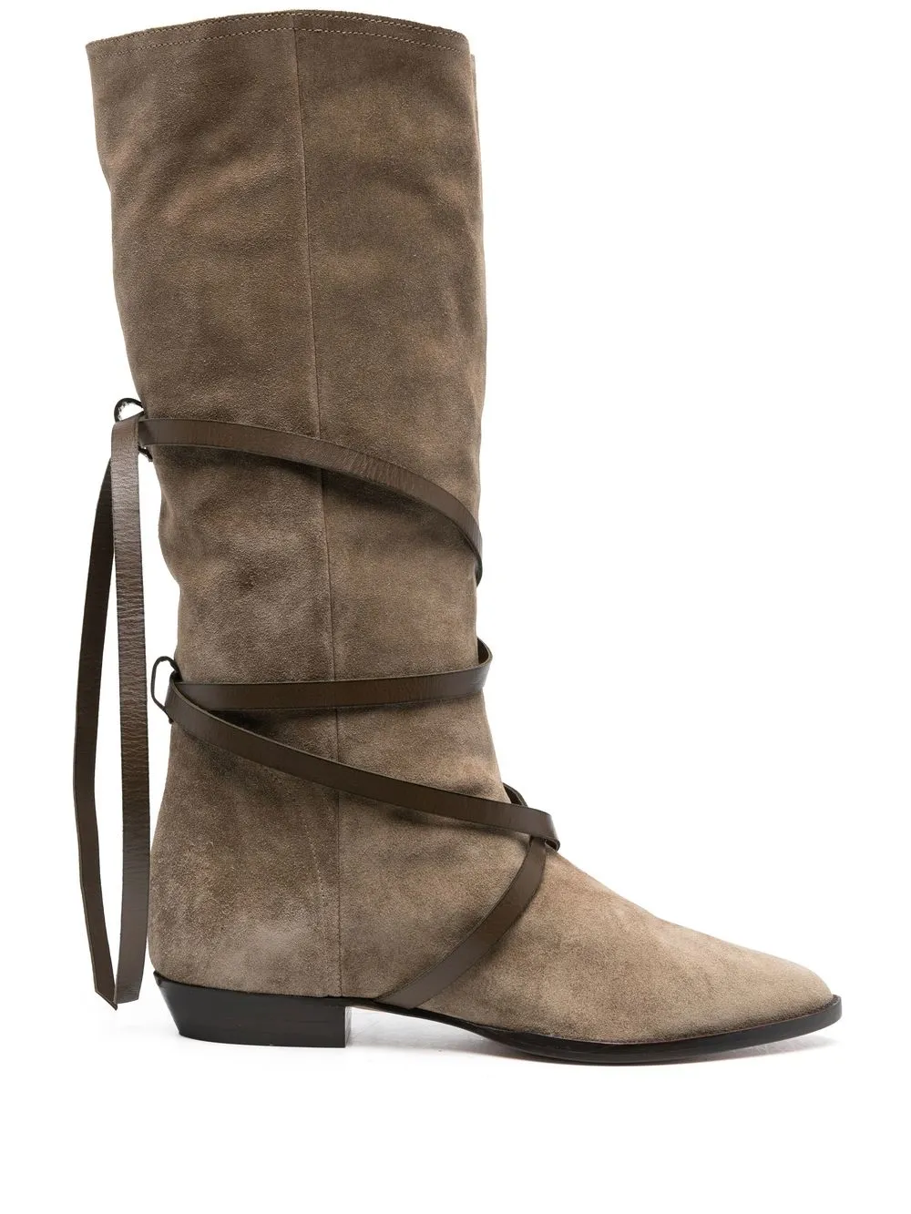 

Isabel Marant botas de gamuza Siane - Neutro