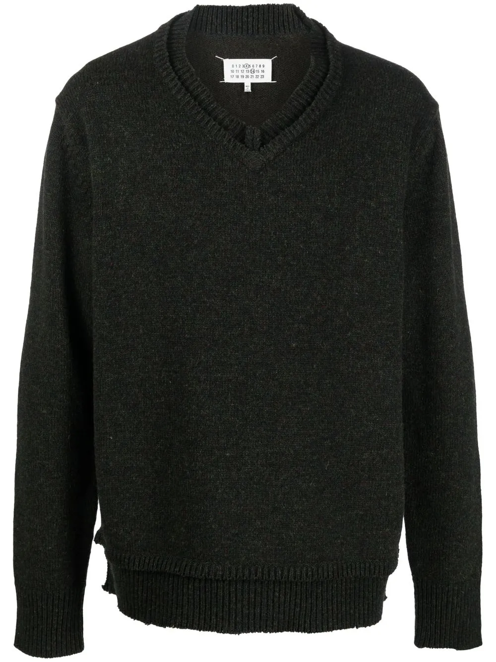 elbow-patch knitted jumper