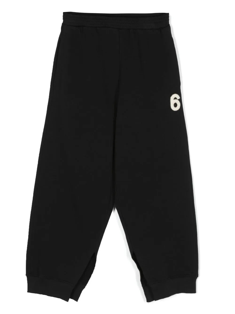 

MM6 Maison Margiela Kids TEEN number-patch track pants - Black