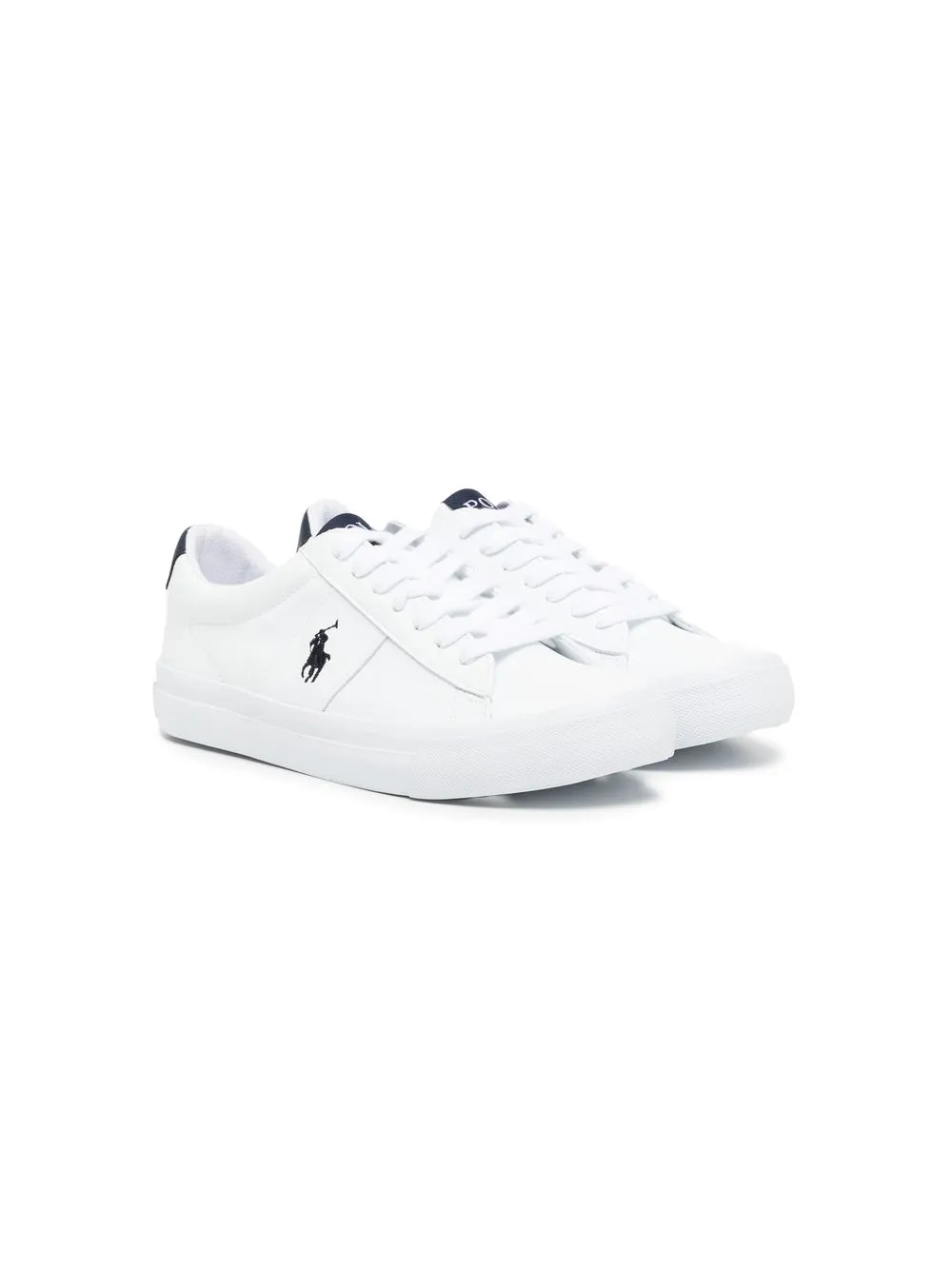 

Ralph Lauren Kids embroidered-logo sneakers - White