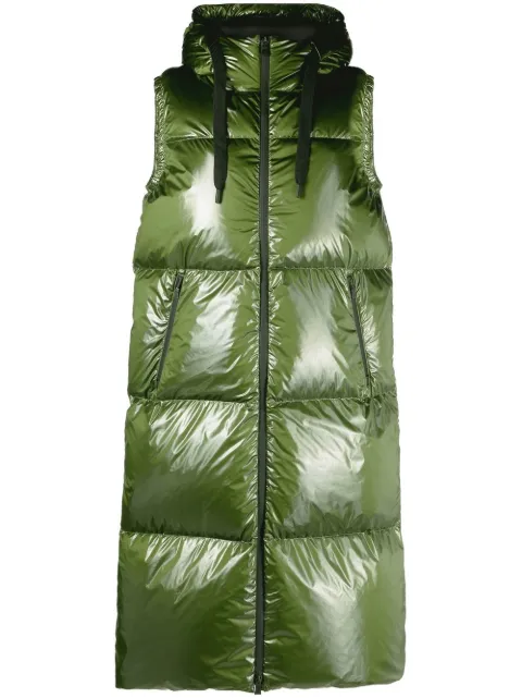 Herno Laminar lacquered padded longline gilet