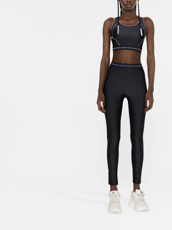 ヴェルサーチェ・ジーンズ・クチュール　ロゴ　クロップドトップ Versace Jeans Couture ヴェルサーチェ・ジーンズ・クチュール