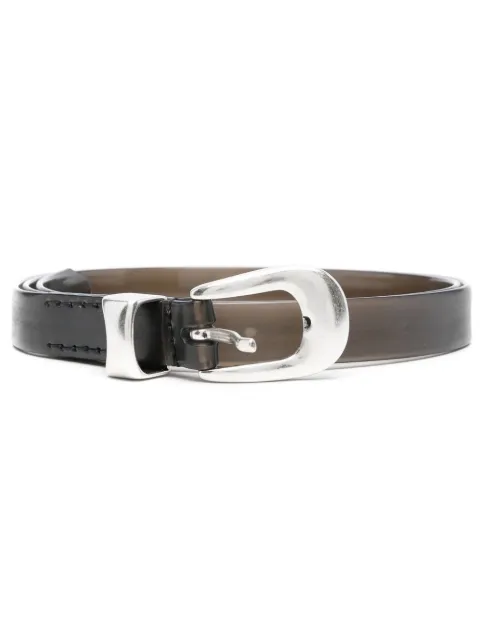 OUR LEGACY oval-buckle rubber belt