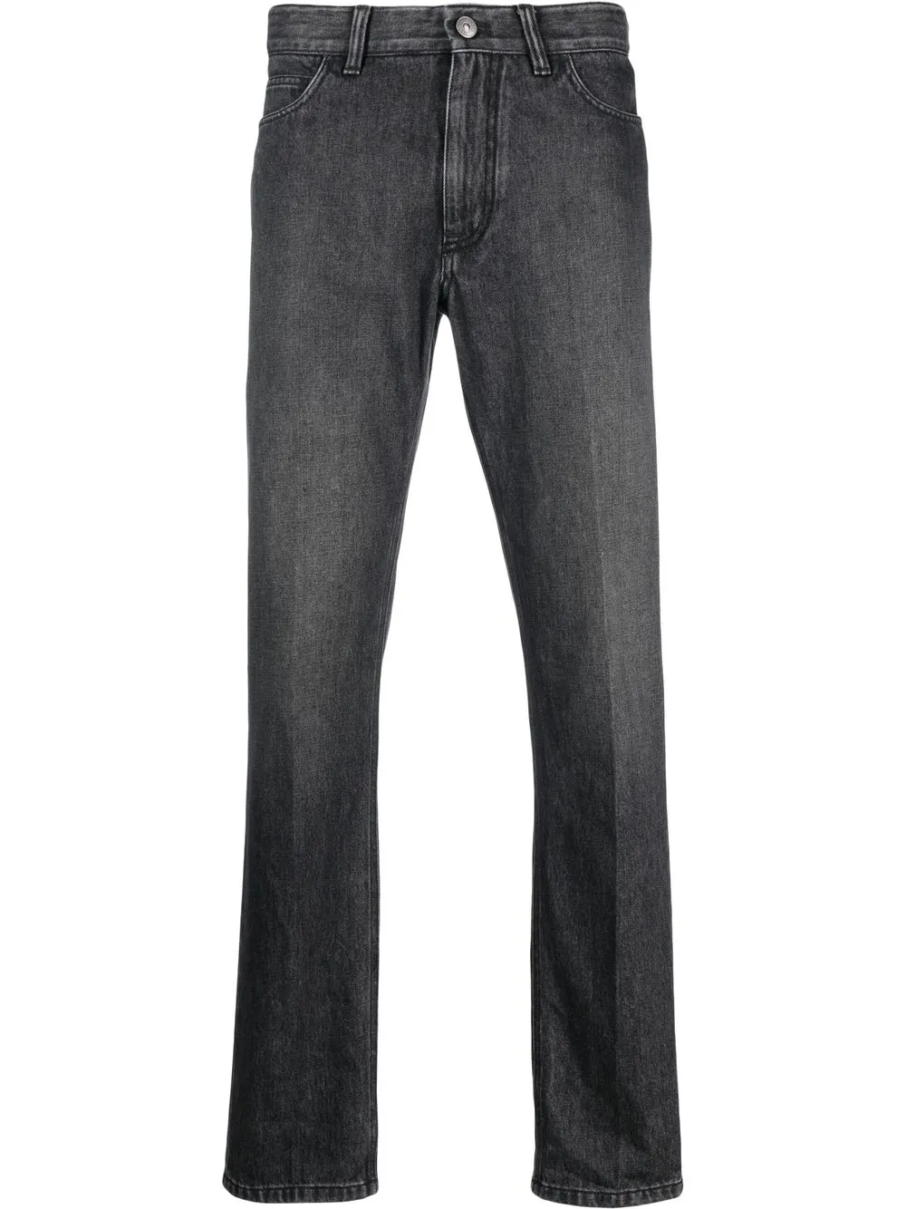 

Zegna City faded slim-fit jeans - Black