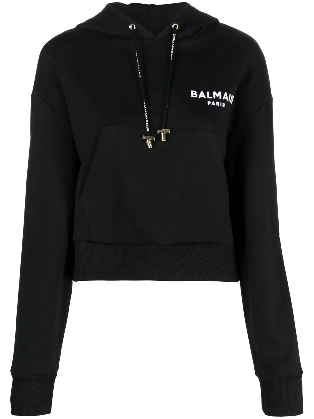 

Balmain hoodie con logo estampado - Negro