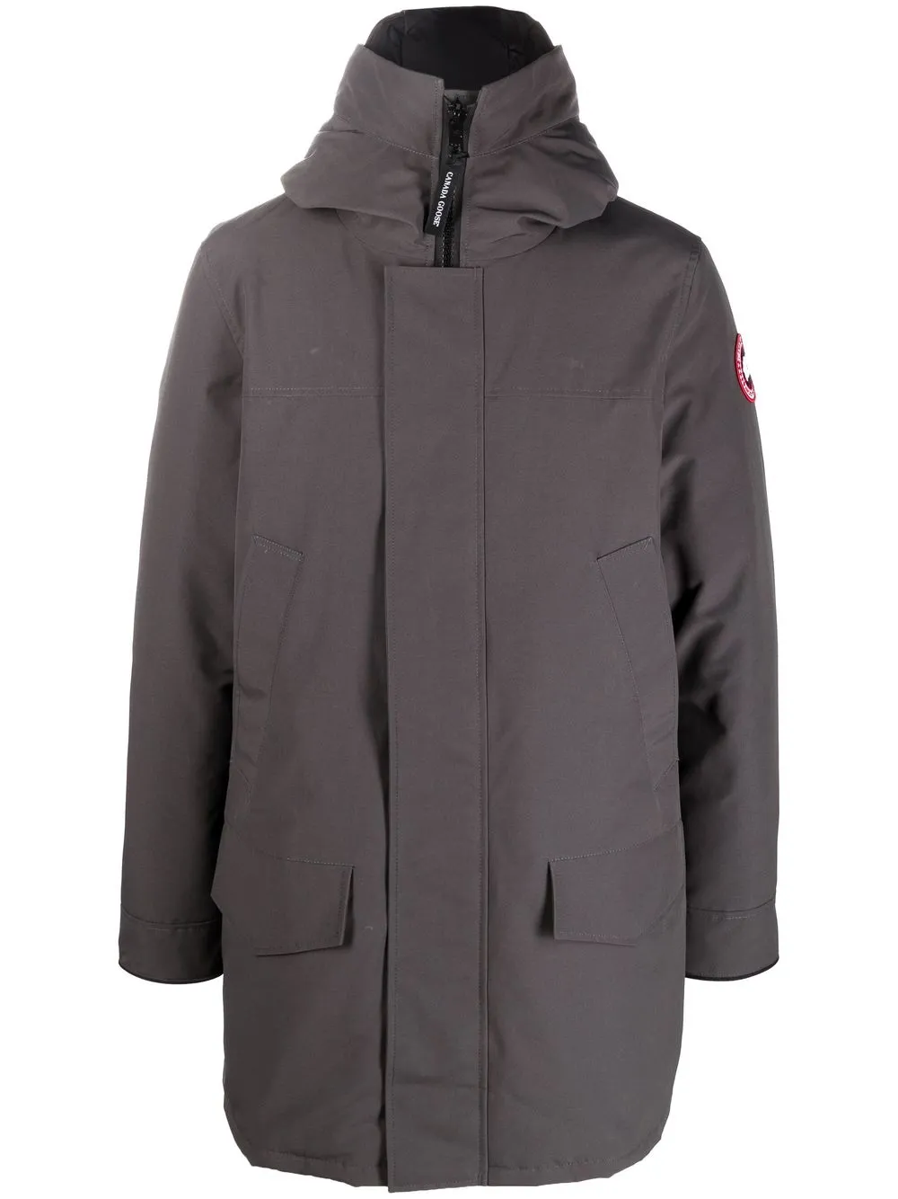 

Canada Goose abrigo capitonado con parche del logo - Gris