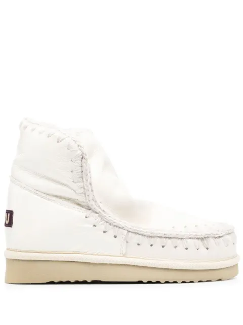 Mou logo-patch slip-on boots