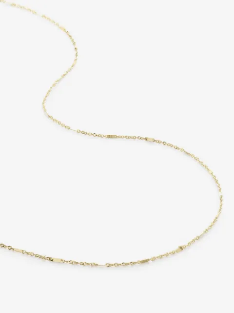 Monica Vinader collar de cadena Shimmer en oro marillo de 14kt