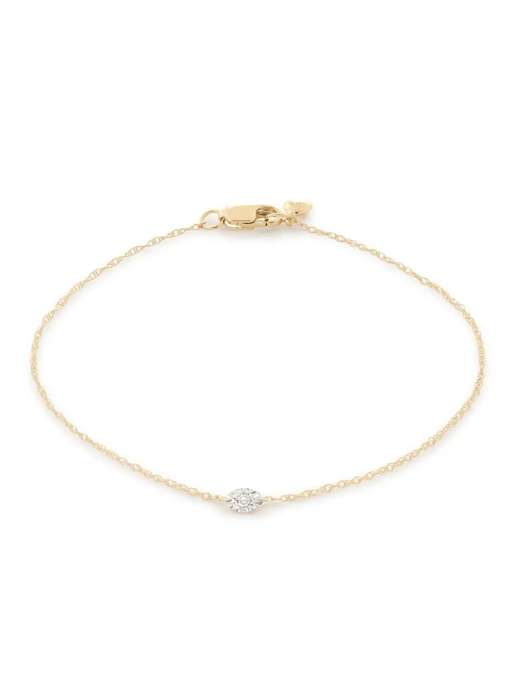 

Monica Vinader 14kt yellow gold diamond bracelet