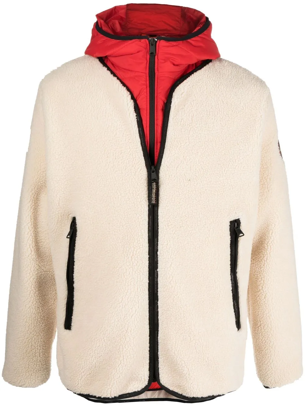 

Napapijri layered gilet fleece jacket - Neutrals