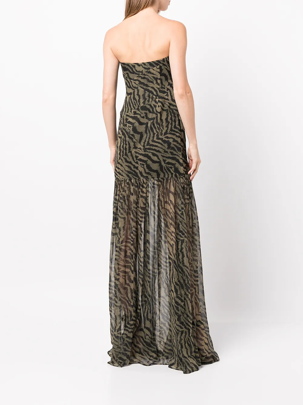 pink tiger print dress