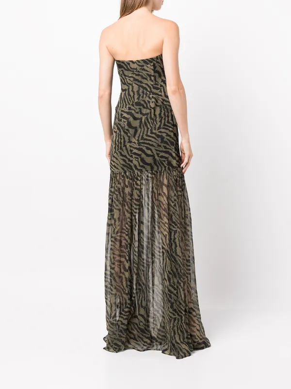 Retrofete Nicole tiger print Dress Green FARFETCH CA