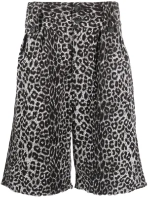 Visvim Coronel leopard print Shorts Farfetch