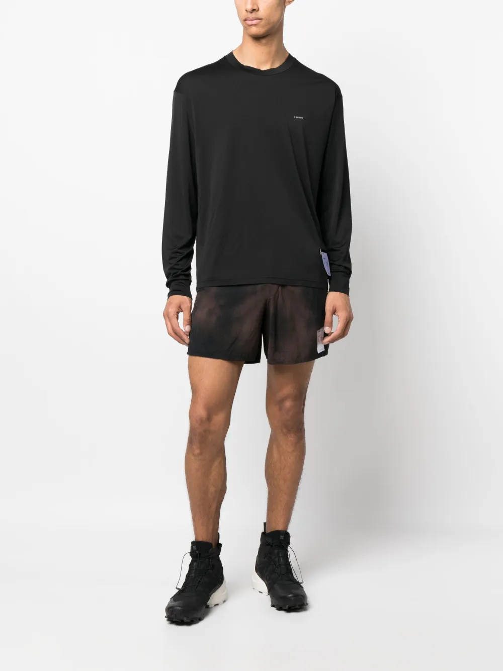 Satisfy T-shirt met lange mouwen - Zwart