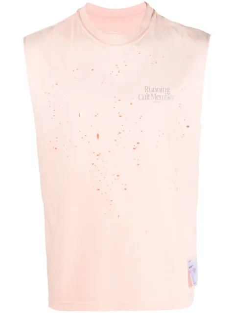 Satisfy MothTech distressed tank top