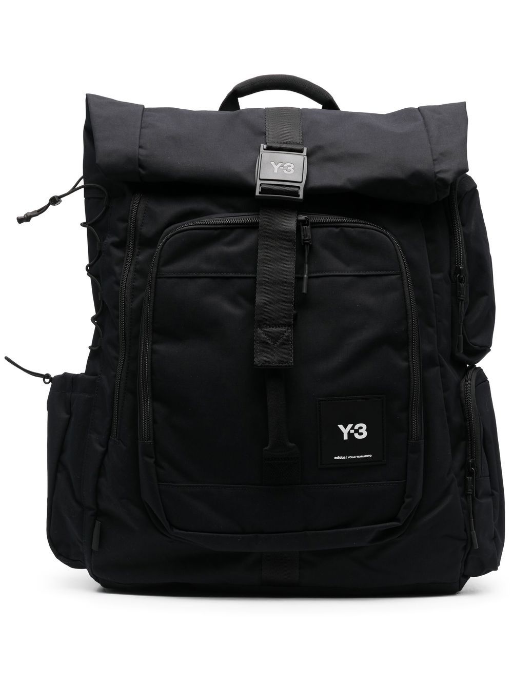 

Y-3 mochila con parche del logo - Negro