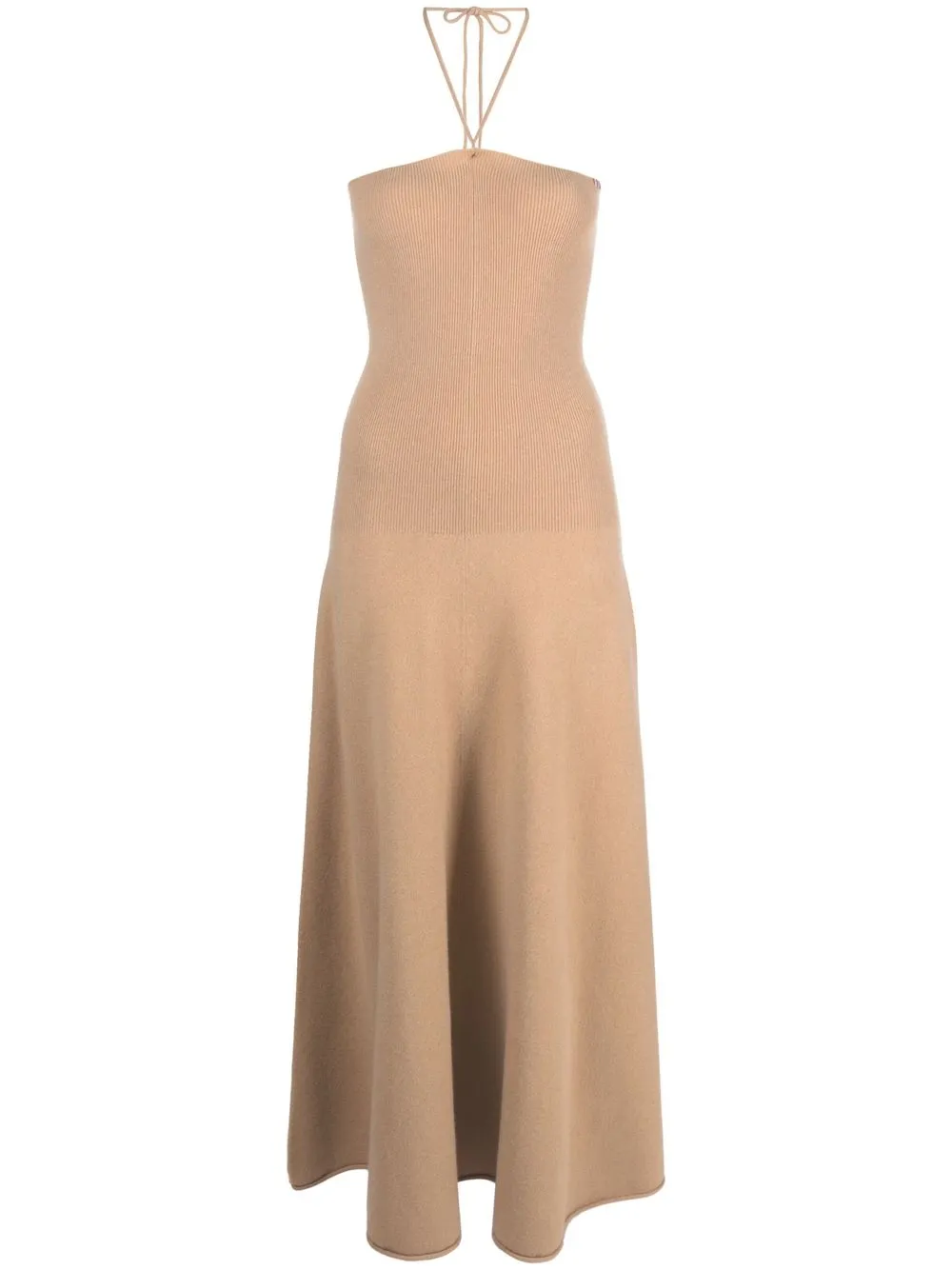 

extreme cashmere fine-ribbed knitted dress - Neutrals