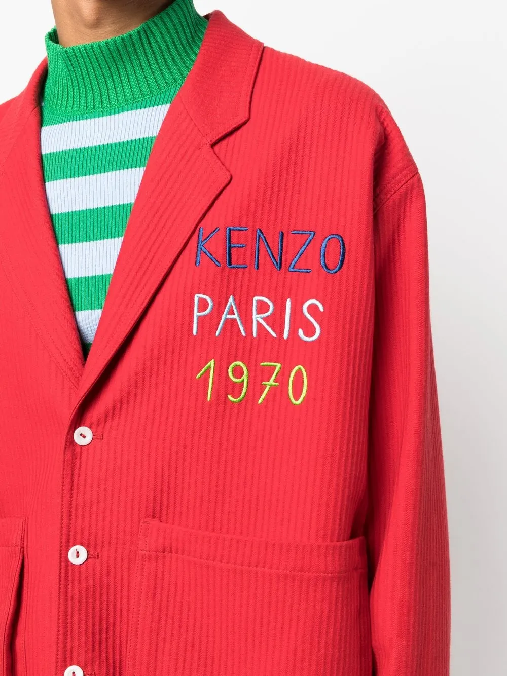 Kenzo Paris Workwear Logo embroidered Jacket Farfetch kenzo-paris-workwear-logo-embroidered-jacket-farfetch