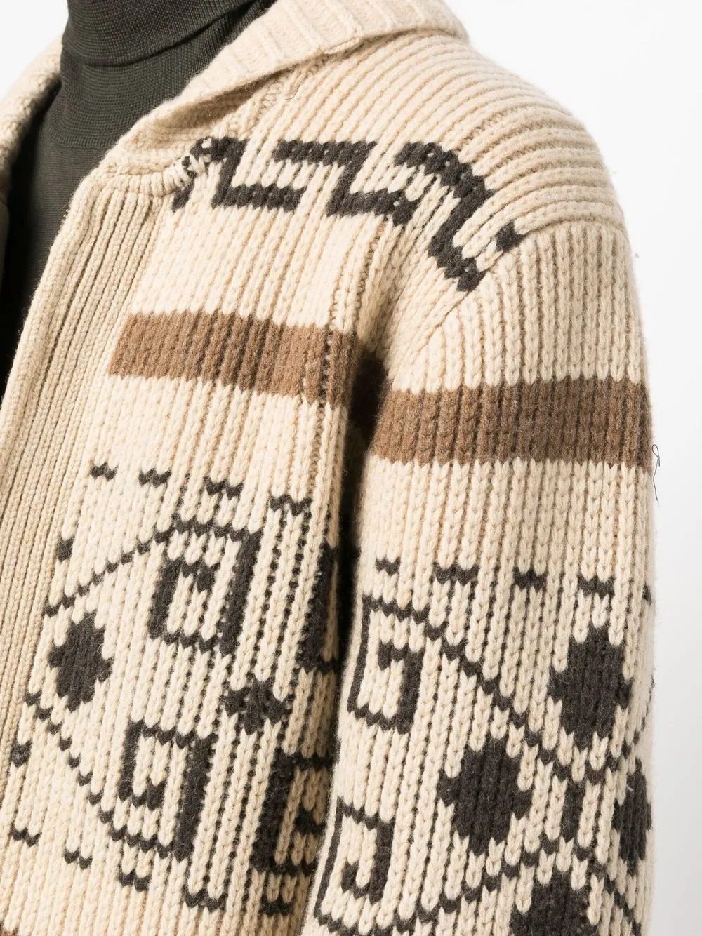 Pendleton Original Westerley Ribbed Cardigan In Nude