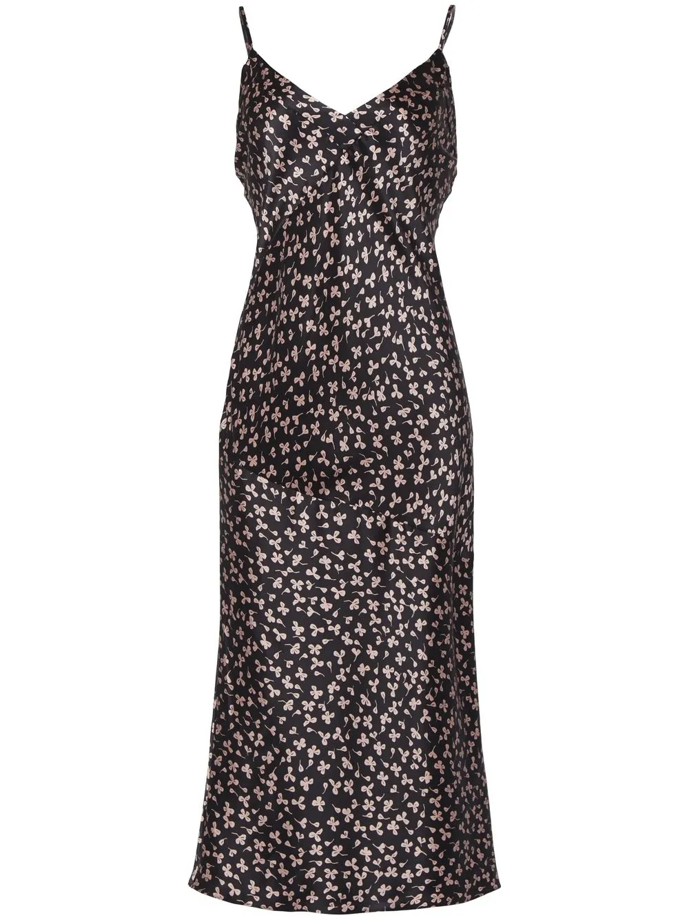 

Equipment vestido midi con estampado floral - Negro