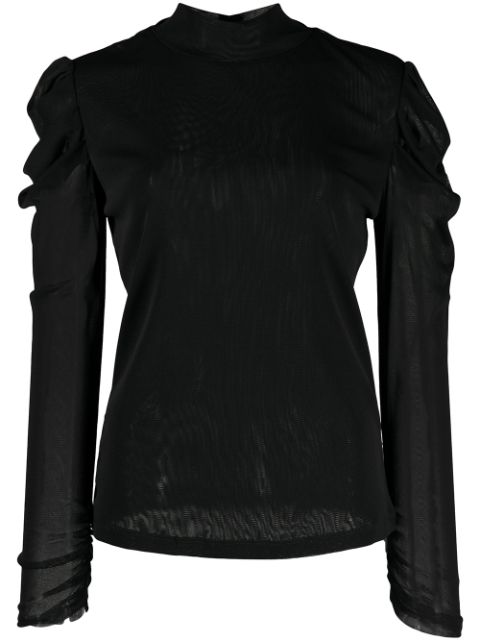 DVF Diane von Furstenberg Remy mesh-detail top