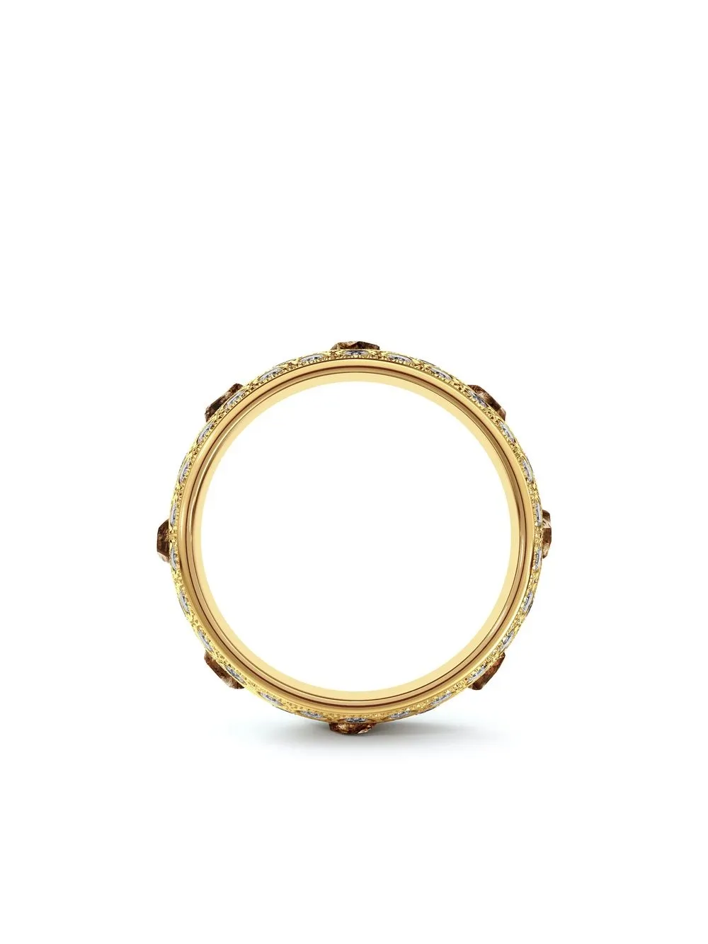 Shop De Beers Jewellers Large 18kt Yellow Gold Talisman Diamond Ring