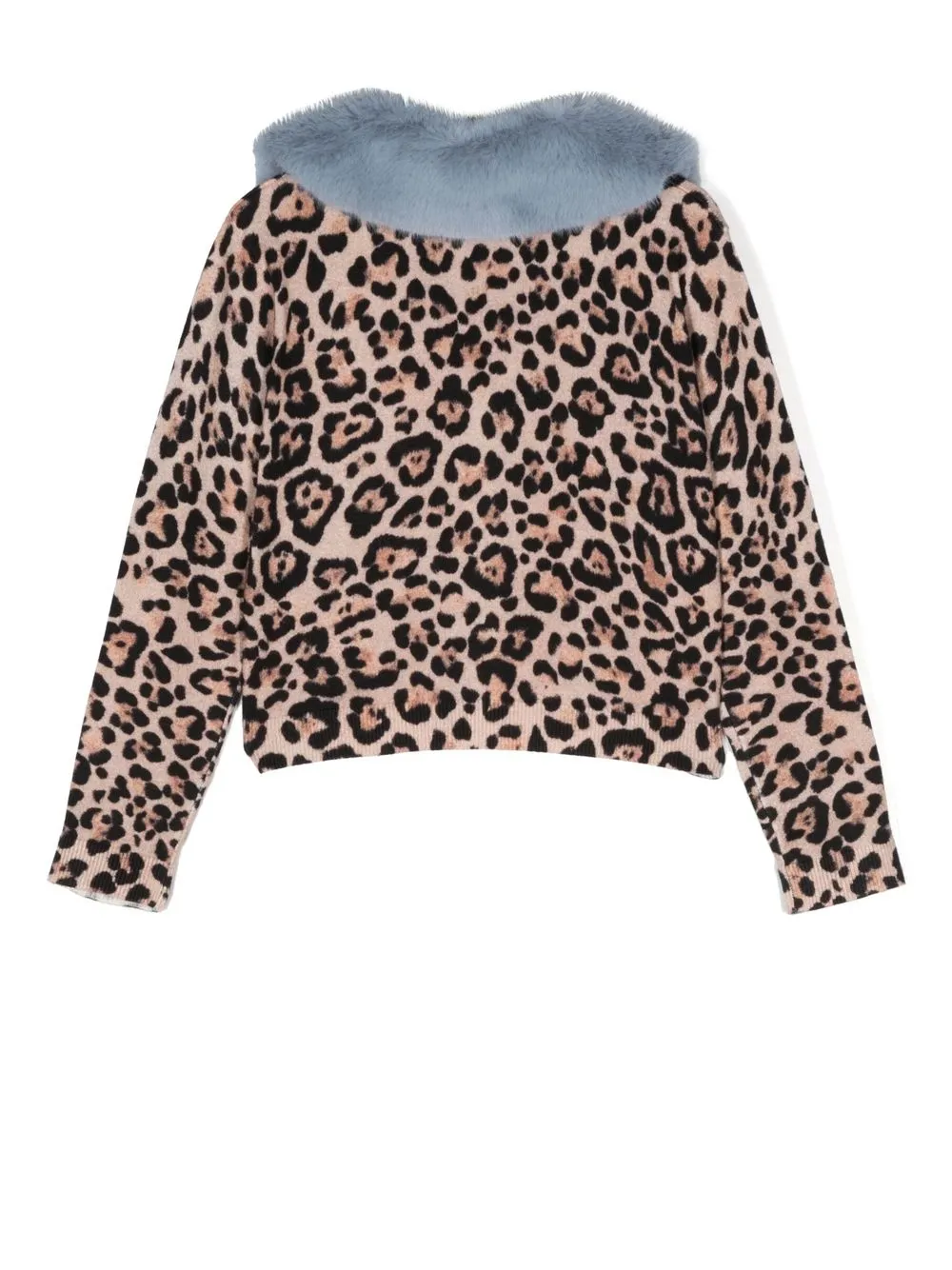 Miss Blumarine Vest met luipaardprint - Beige
