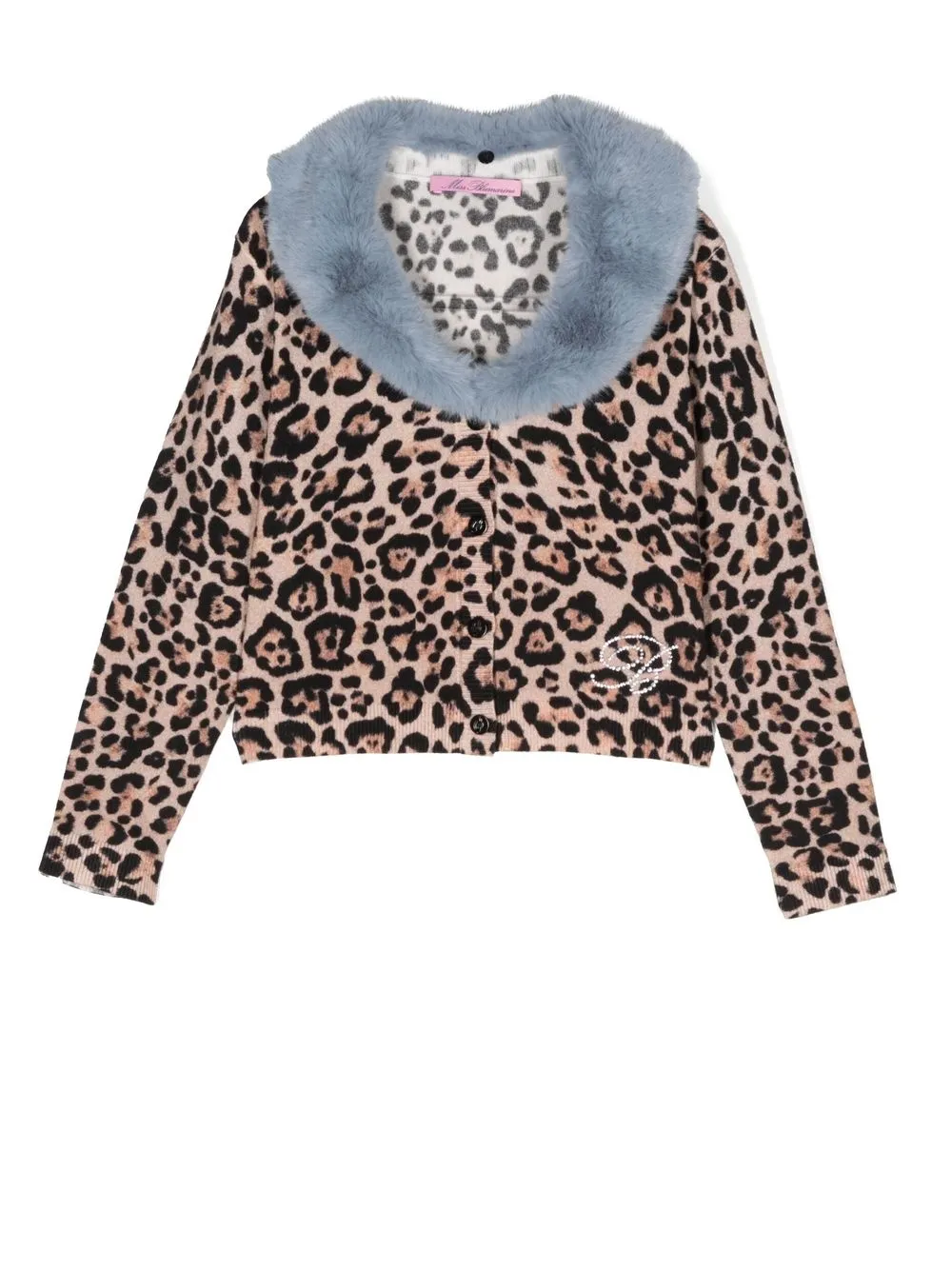 

Miss Blumarine cárdigan con estampado de leopardo - Neutro
