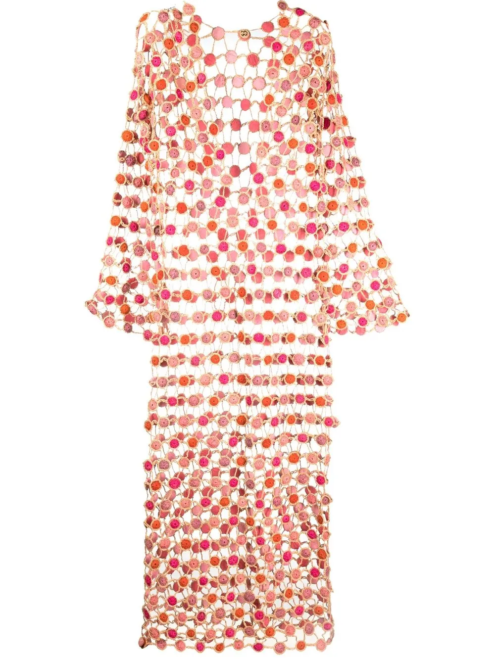 

MADE FOR A WOMAN crocheted circle beach dress - Pink
