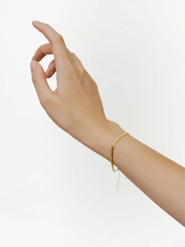 Monica Vinader Snake Chain Bracelet | Gold | FARFETCH