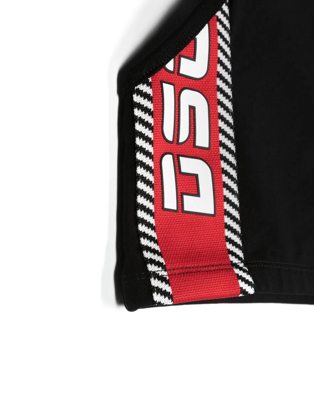 Dsquared2 Logo-print Cropped Vest In Schwarz