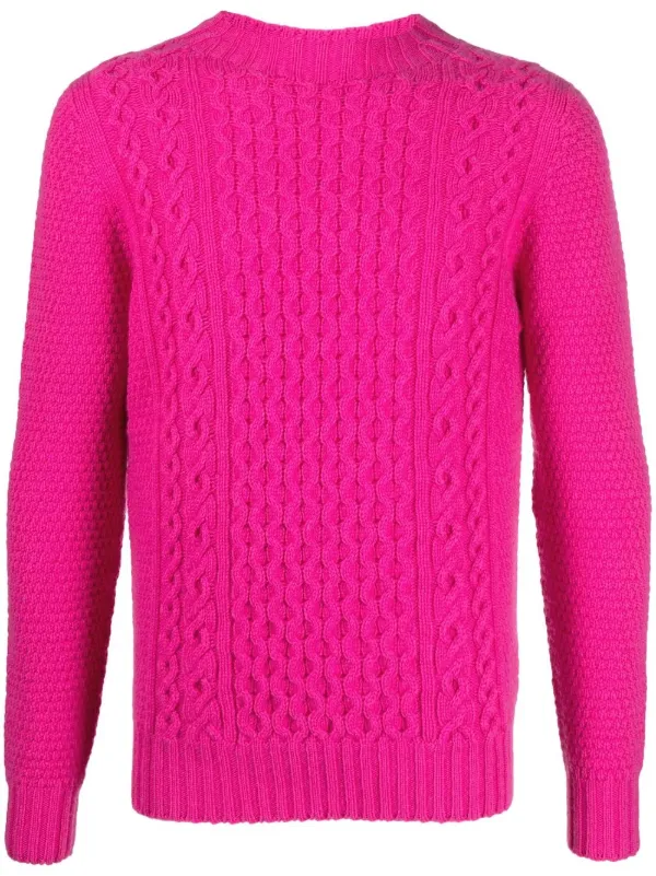 Drumohr cable-knit Fitted Jumper - Farfetch