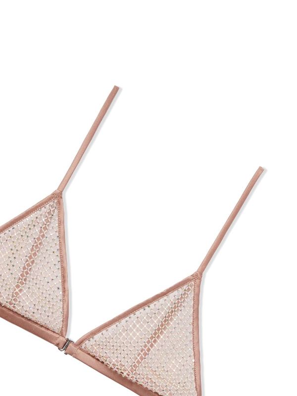 THE ANDAMANE crystal-embellished Triangle Bra - Farfetch