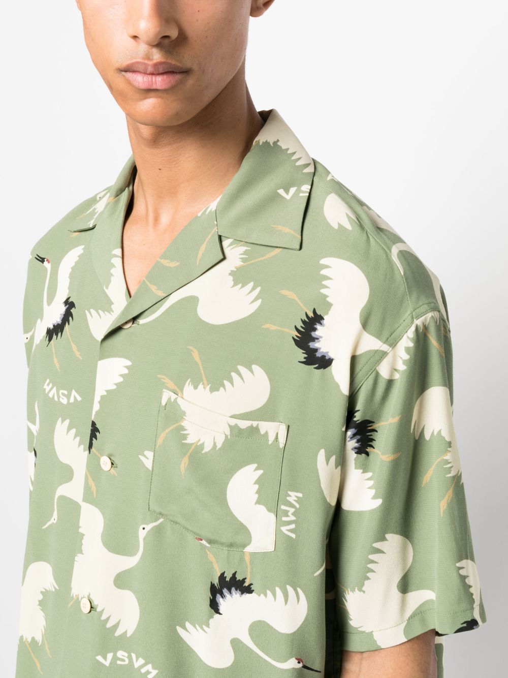 Green Crosby Hikaku Short-sleeve Shirt