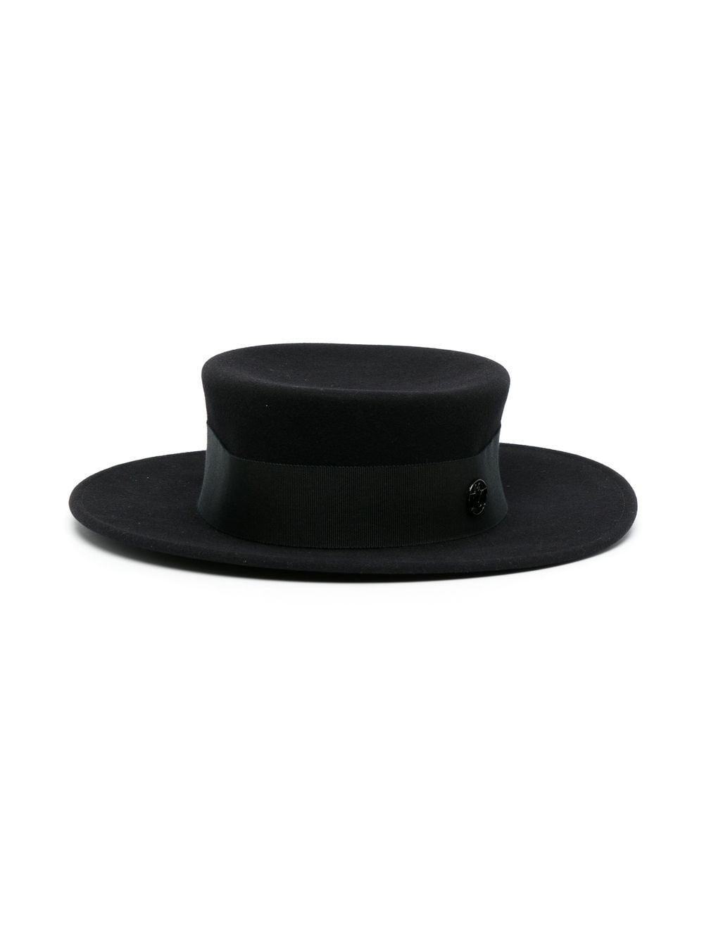Shop Maison Michel Kiki Canotier Hat In Black
