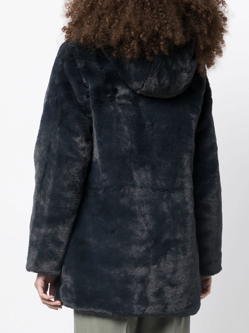 Save The Duck Faux-fur Hooded Jacket In Blue | ModeSens