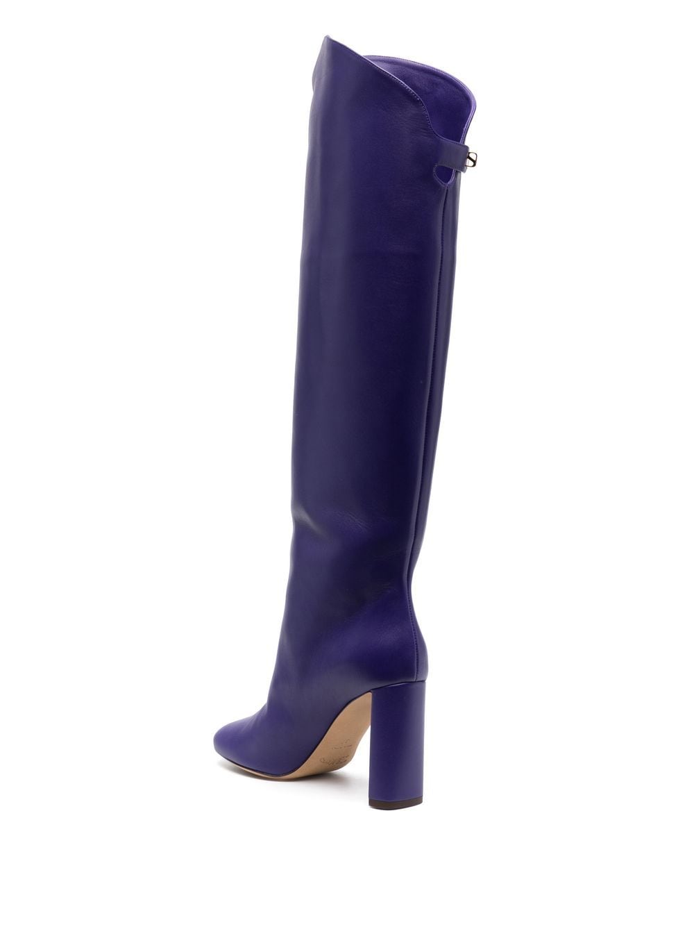 Shop Maison Skorpios Knee-length Leather Boots In Violett