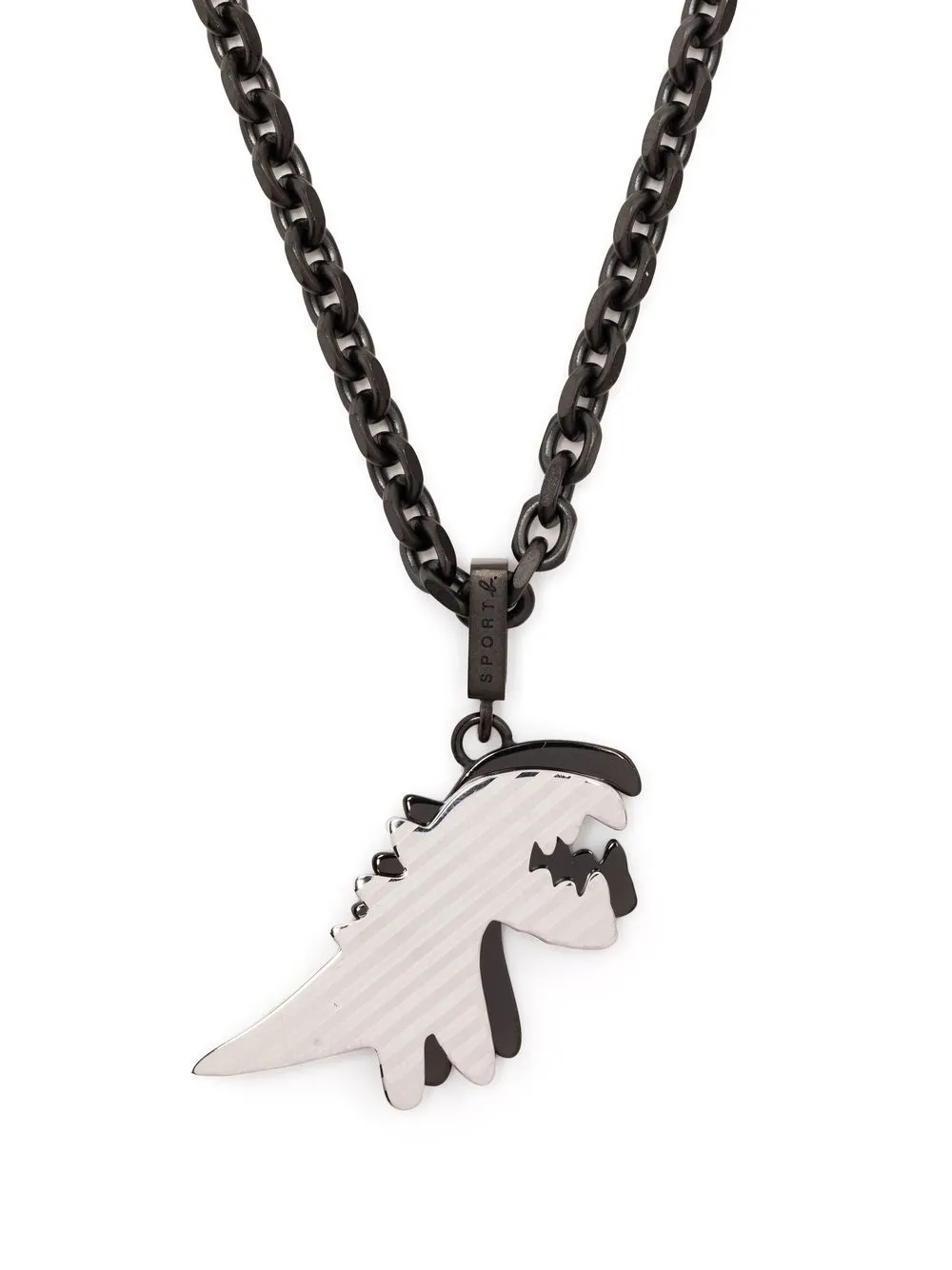 

SPORT b. by agnès b. dinosaur pendant necklace - Black